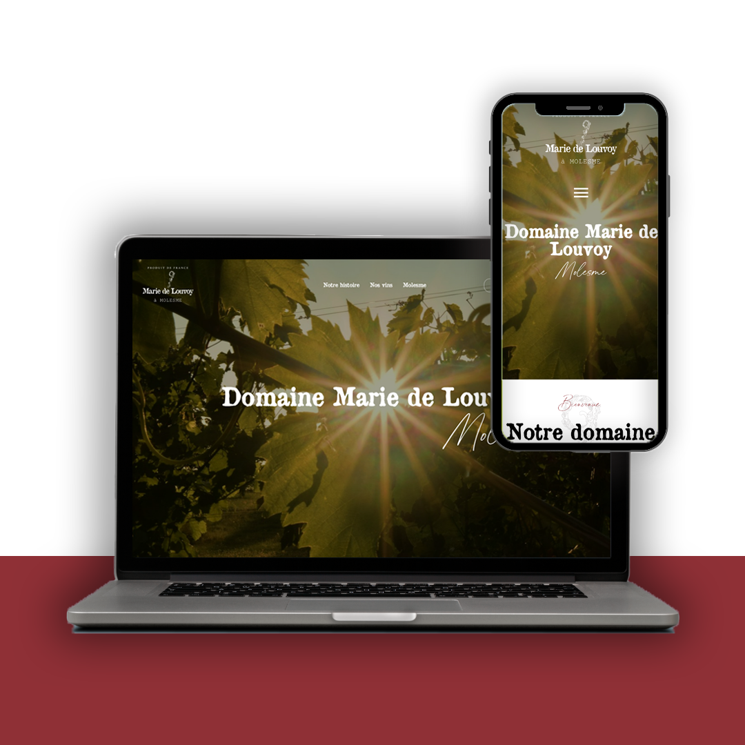 Marie de Louvoy mockup agence b2b online