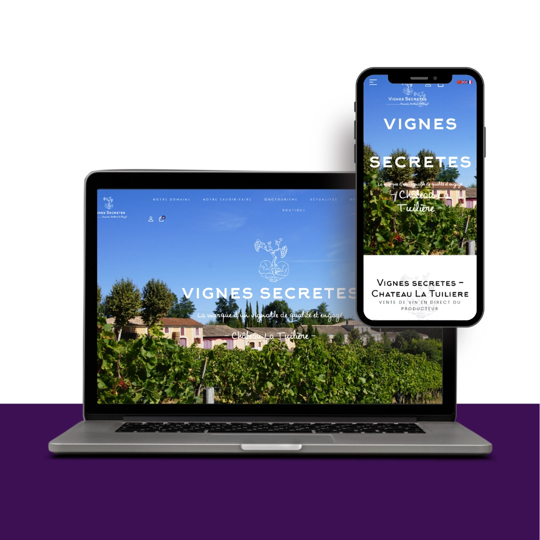 Vigne Secrètes - E-commerce - Vignoble